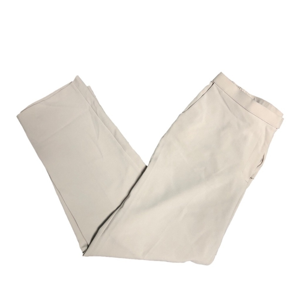 Allison Daley Off-White/Ivory Stretch Trousers with Creased Leg P193 - Picture 3 of 5